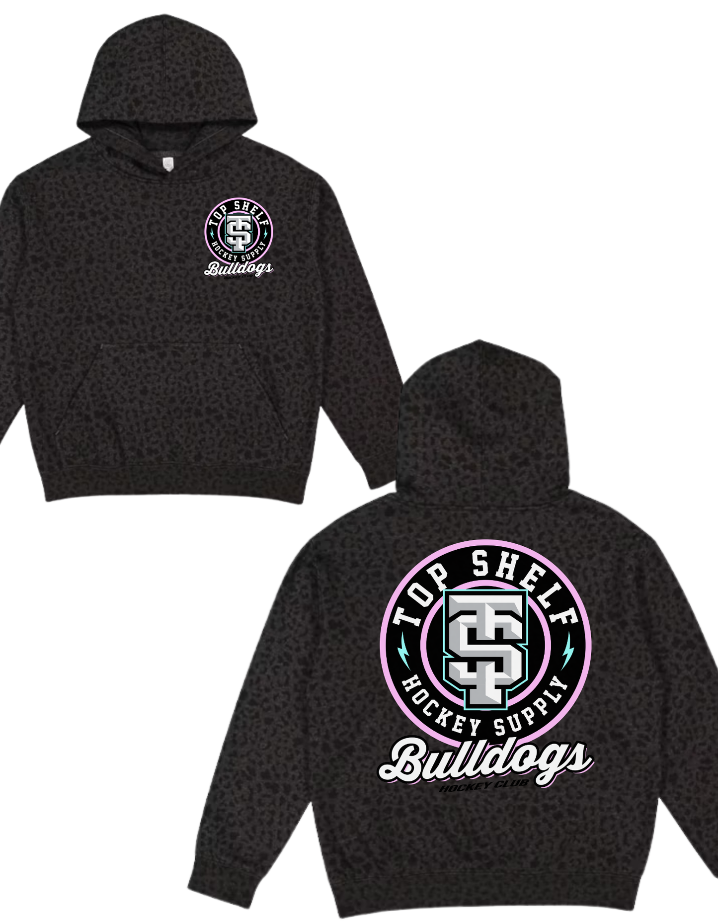 Top Shelf Bulldogs Leopard Sweatshirt